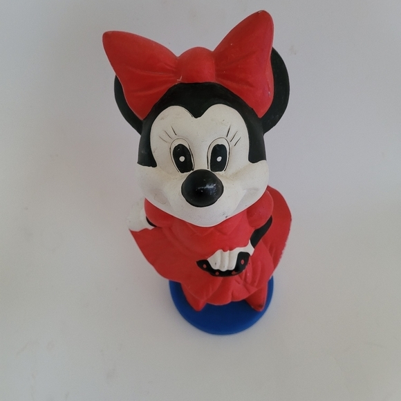 VINTAGE Disney Minnie Mouse Chalkware Plaster Piggy Coin Bank   Mexico  12" - Picture 11 of 16